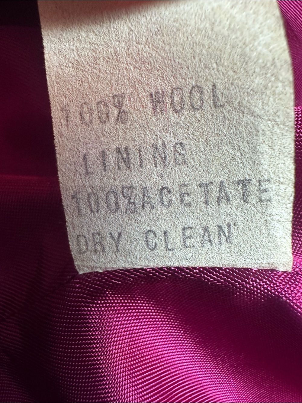 Vintage 80s Halston III Purple 100% Wool Collarless Jacket Blazer Size 10 - Picture 12 of 13